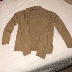 Tan cardigan sweater